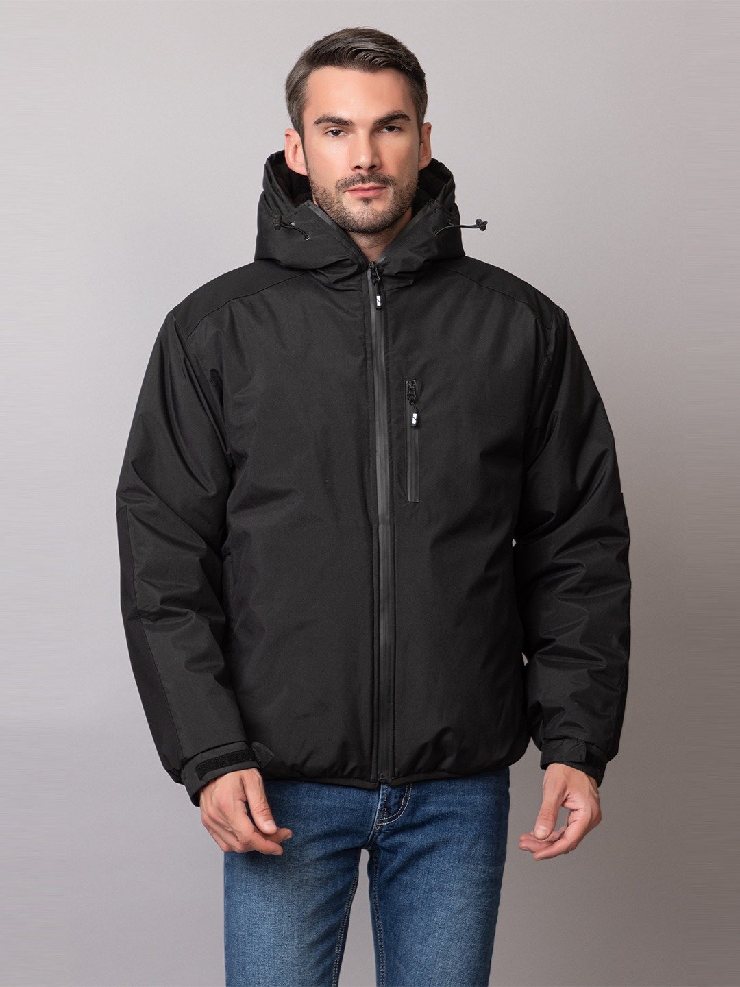HIGH-NECK THERMAL ZIP JACKET
