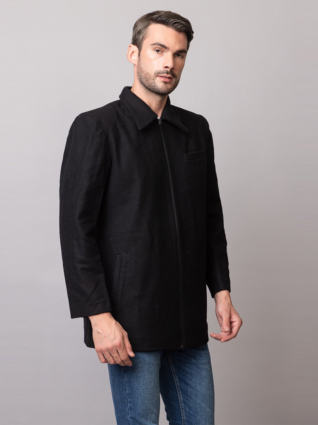 BLACK COMBAT JACKET - Image 6