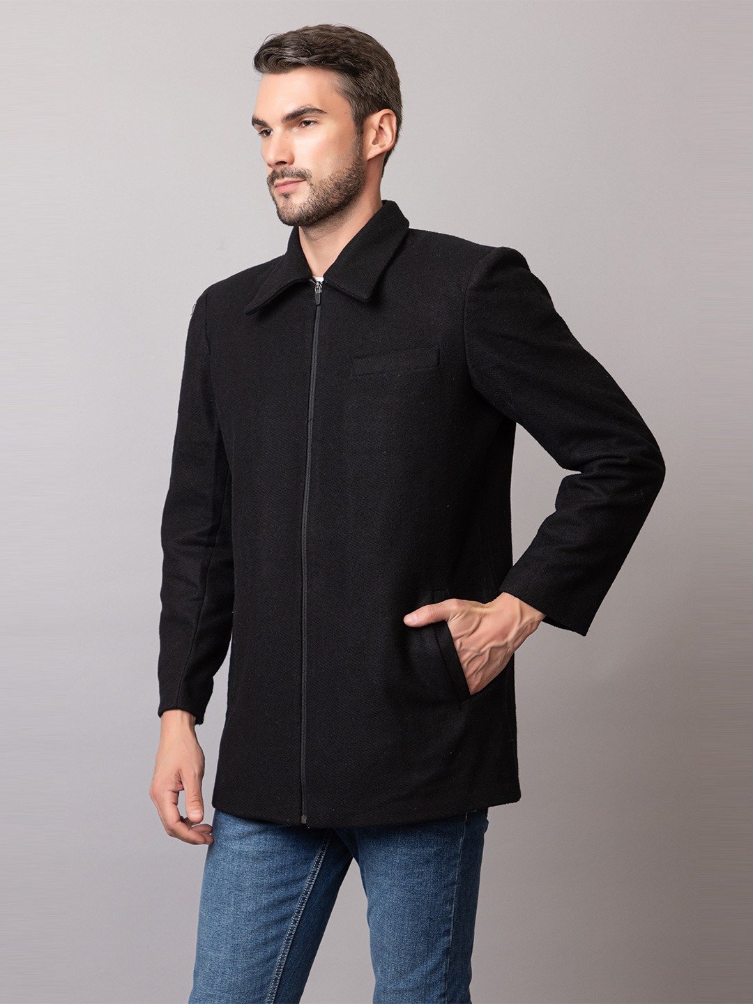 BLACK COMBAT JACKET - Image 5