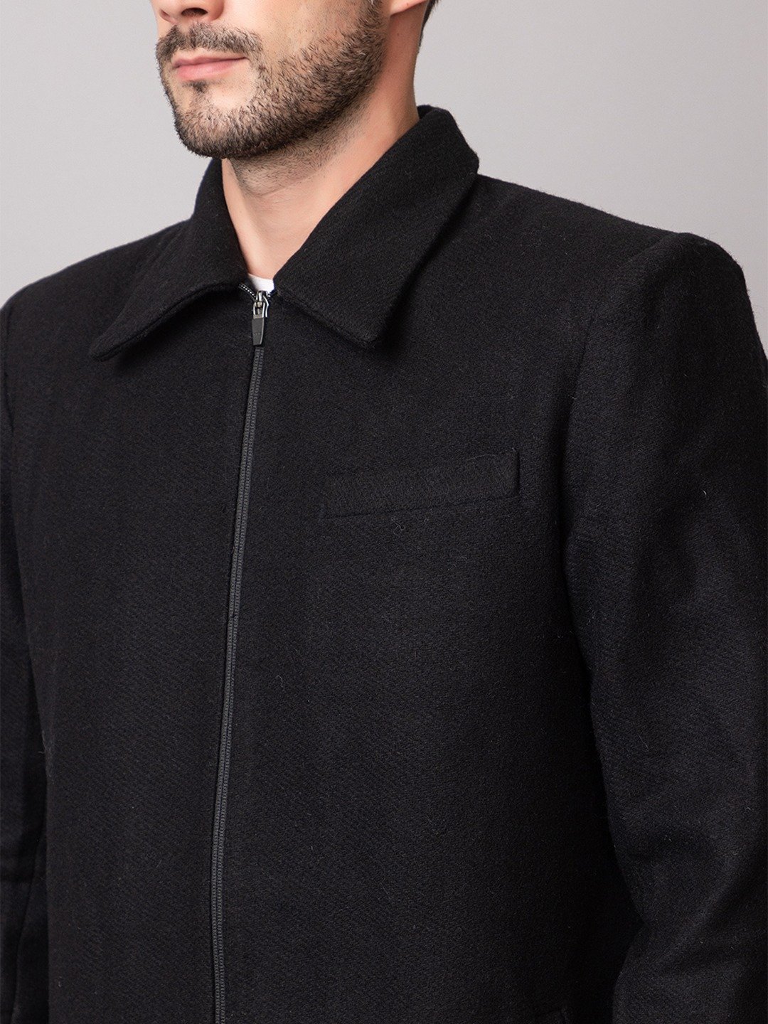 BLACK COMBAT JACKET - Image 2