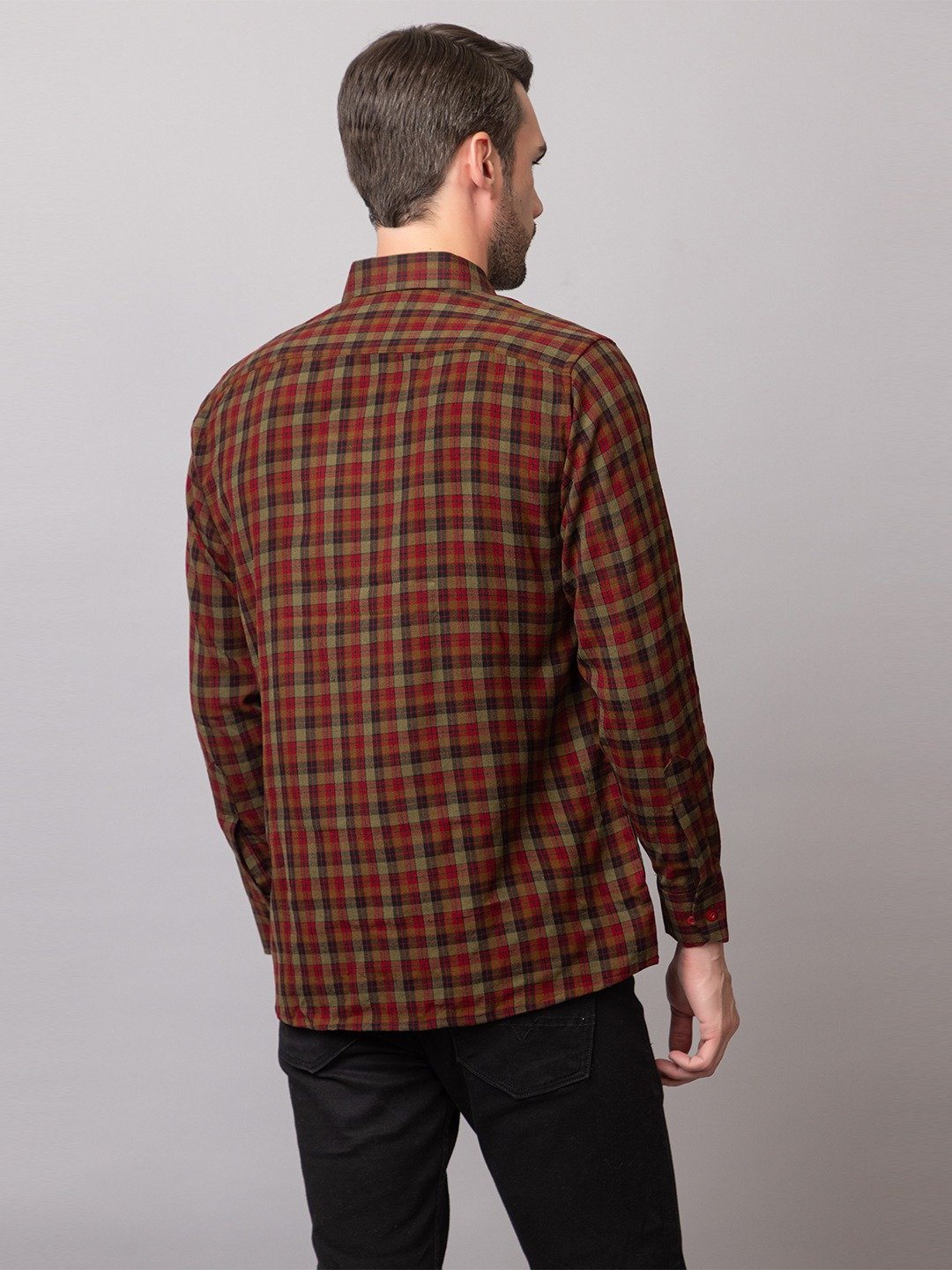 CHECKERED WOOL SHIRT - Image 4