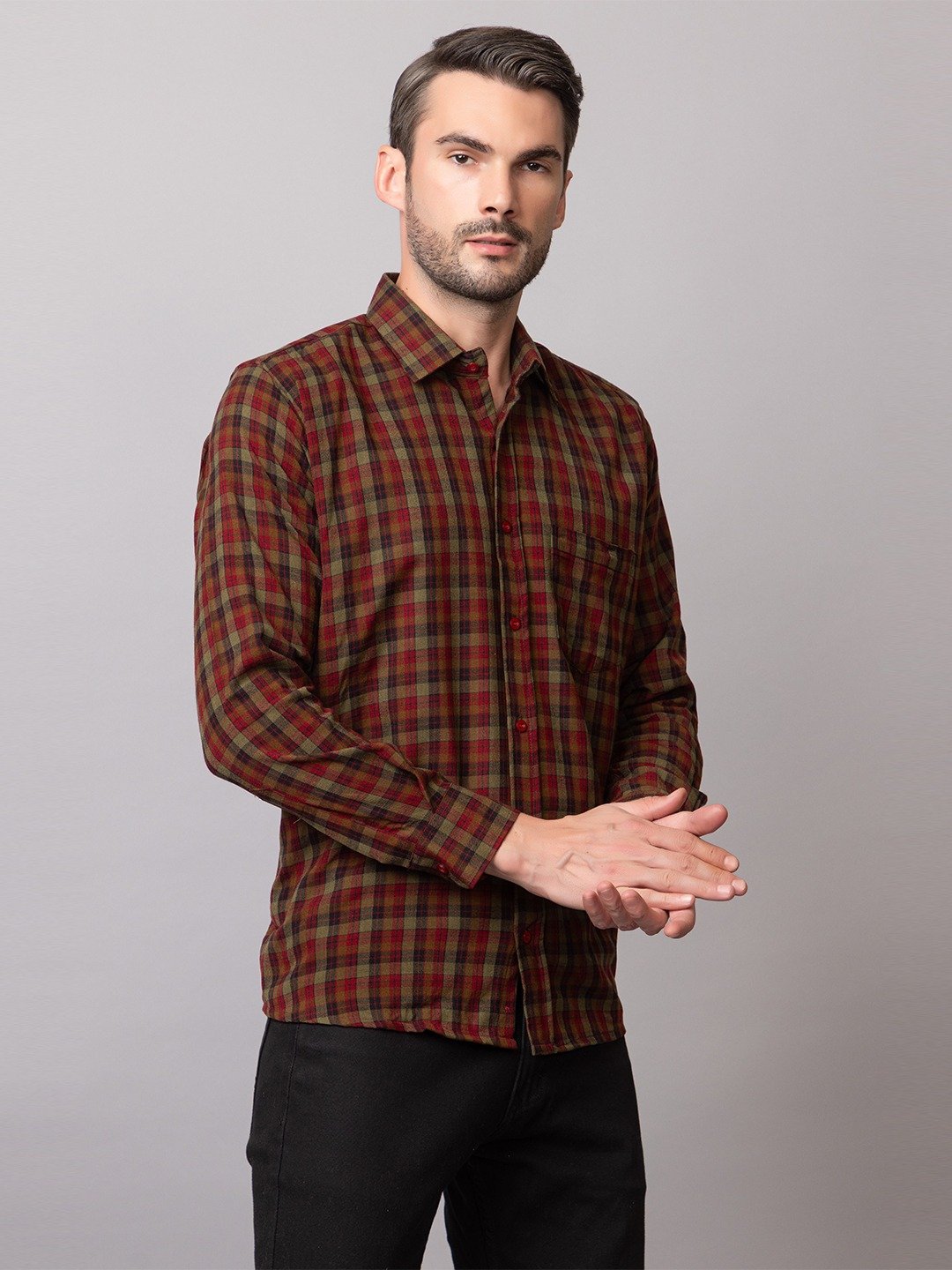 CHECKERED WOOL SHIRT - Image 6