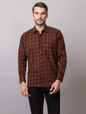 CHECKERED WOOL SHIRT
