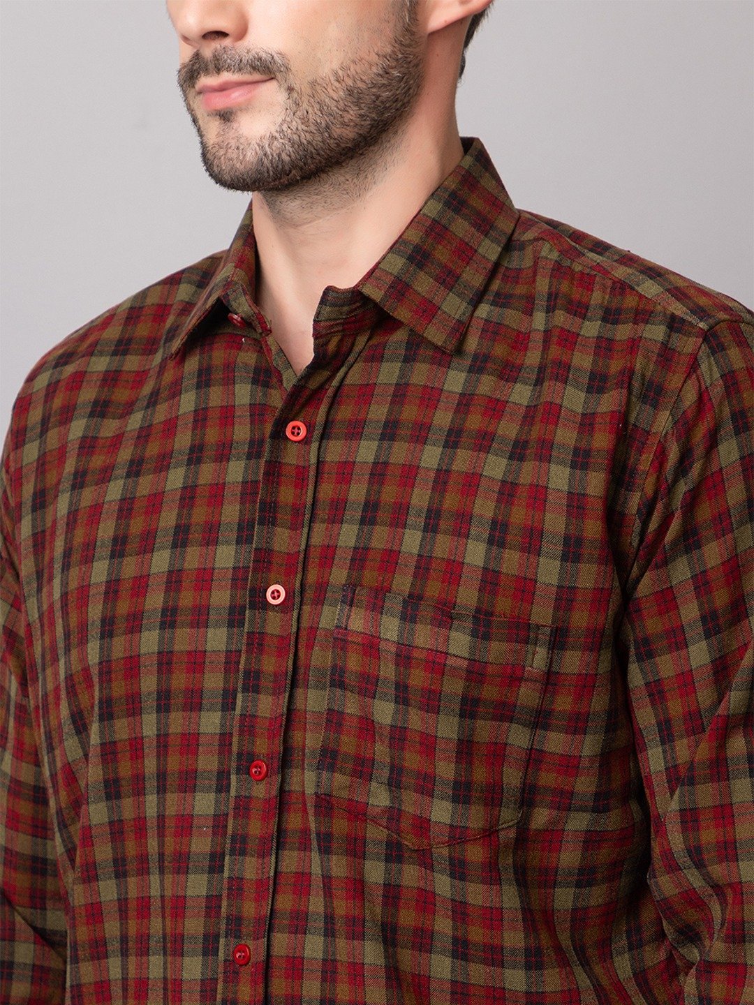 CHECKERED WOOL SHIRT - Image 3