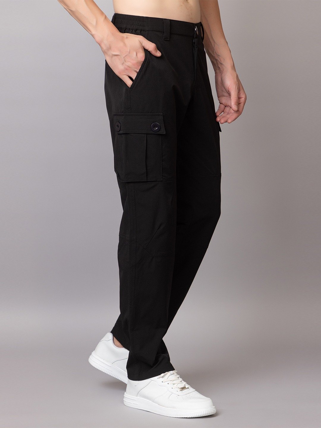 BLACK COMBAT PANTS - Image 2