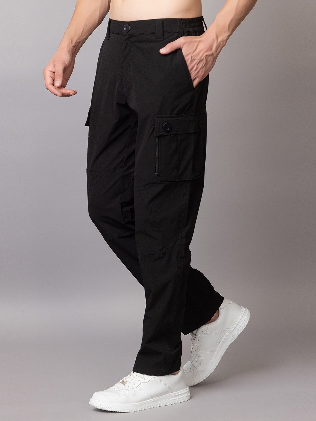 BLACK COMBAT PANTS - Image 3