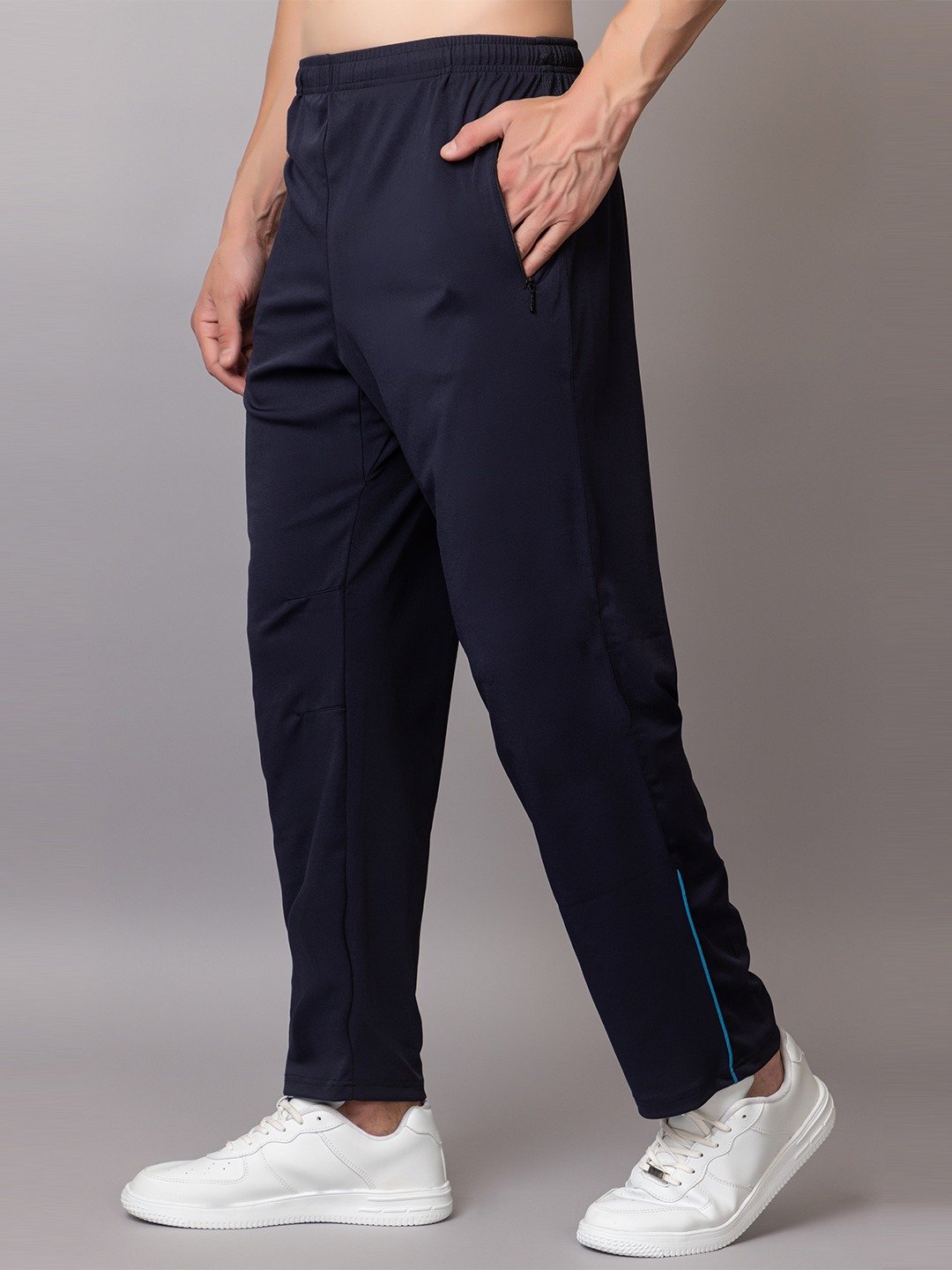 NAVY CAMO CARGO PANTS - Image 6