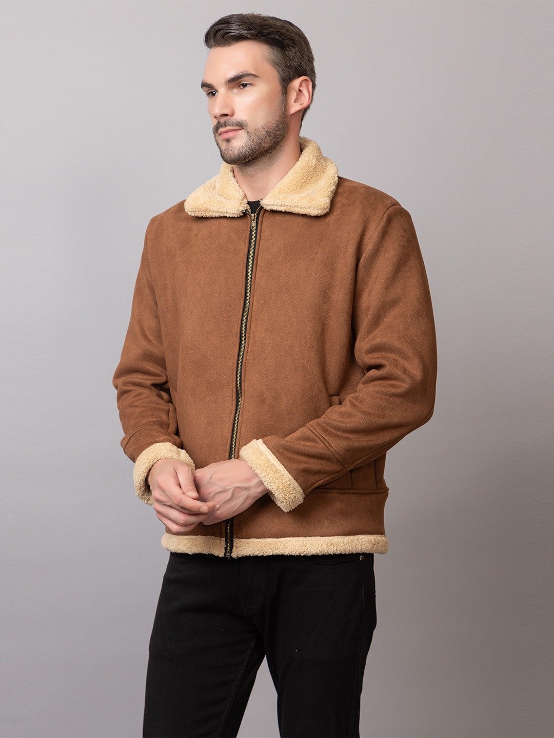 BROWN UTILITY JACKET - Image 4