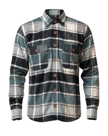 WHITE CHECK WOOLEN SHIRTS