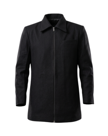 BLACK COMBAT LONG JACKET