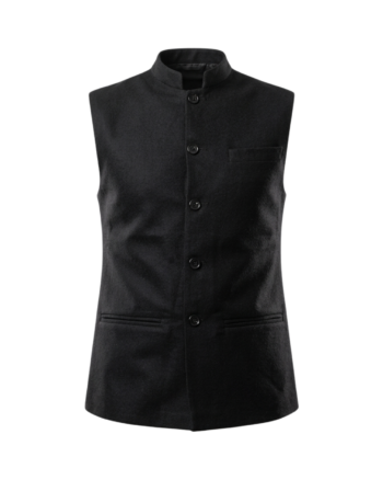 SLEEVELESS BUTTONED JACKET